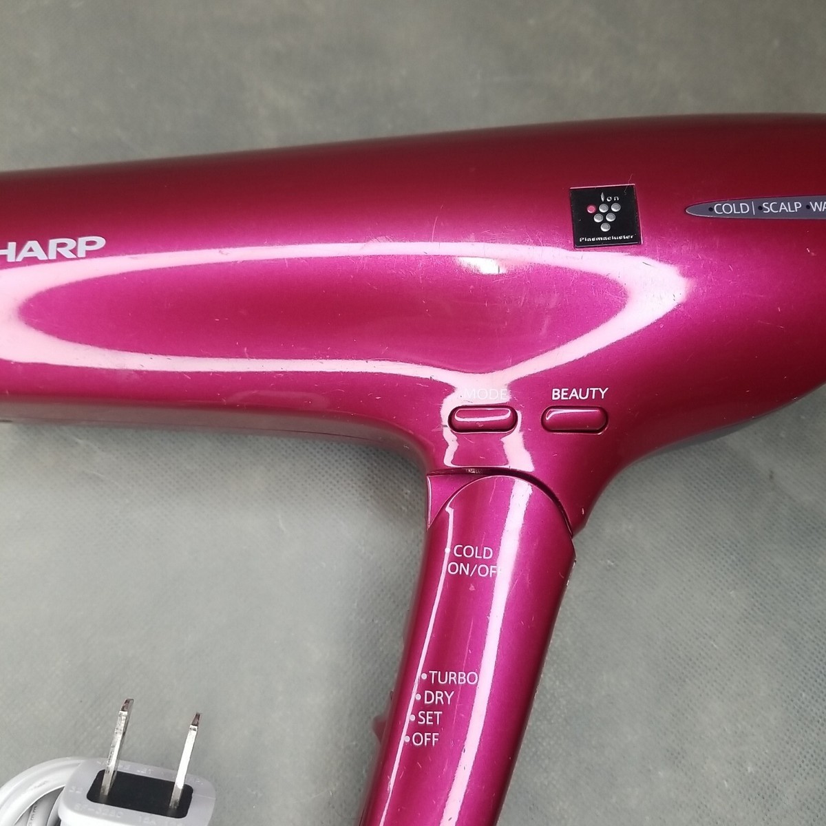 Sharp IB-JP9-R Series Plasmacluster Ionic Hair Dryer Wine Red
