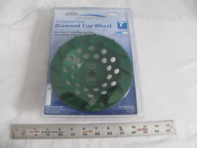 (1) NEW MK Diamond Sawtec 7'' 12-Segment Turbo Diamond Cup Wheel Grind Concrete