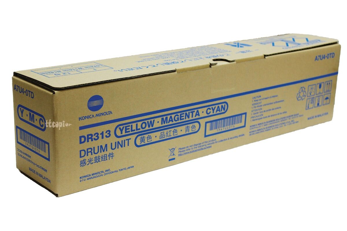 DR313 DR-313 A7U40TD Genuine Konica Minolta Drum Unit Color DR313 DR-313 A7U40TD Genuine Konica Minolta Drum Unit Color