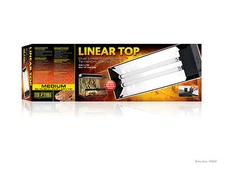 EXO TERRA DUAL LINEAR FLUORESCENT TERRARIUM CANOPY-MEDIUM-23.6IN-HOLDS 2 x 15W