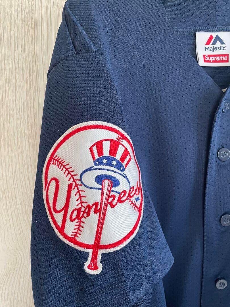 Supreme New York Yankees Majestic Baseball Jersey Black S(US Supreme New York Yankees Majestic Baseball Jersey Black S(US