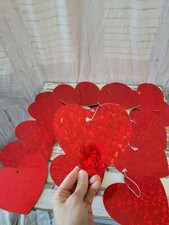 Cardboard heart Valentine's Day decor School kitchen