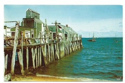 An Old Cape Cod Wharf - Old Postcard