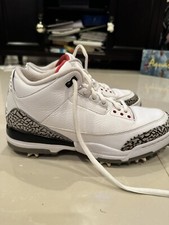 NIKE JORDAN 3 GOLF WHITE CEMENT US10 新品 Tênis Nike Air Jordan 3 - White Cement Reimagined