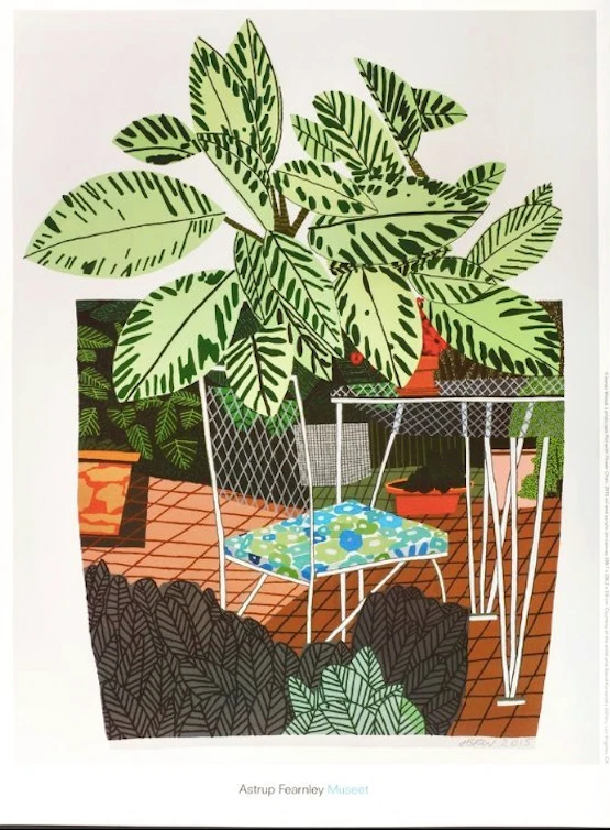 Jonas Wood ジョナス・ウッド 展示会ポスター 額付き 美品