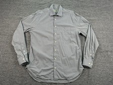 Gitman Bros Shirt Mens Large Classic Plaid Cotton Long Sleeve USA Made