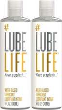 LUBELIFE Water Based Personal Lubricant 8 Fl Oz Pack of 2