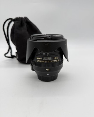 Nikon AF-S NIKKOR 24-85mm f/3.5-4.5G ED VR Lens {TOP MINT} w/Caps & Hood, Tested
