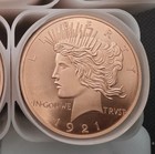 20 rounds of 1 oz .999 Copper Peace Dollar 1921 Rounds — photo 1