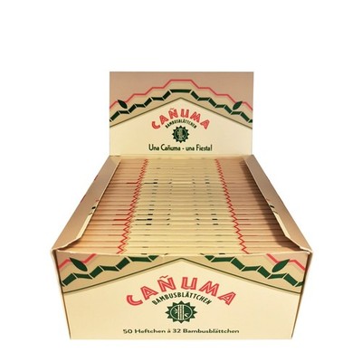 CANUMA King Size Bambusblättchen 50 x 32 Blättchen = 1 Box