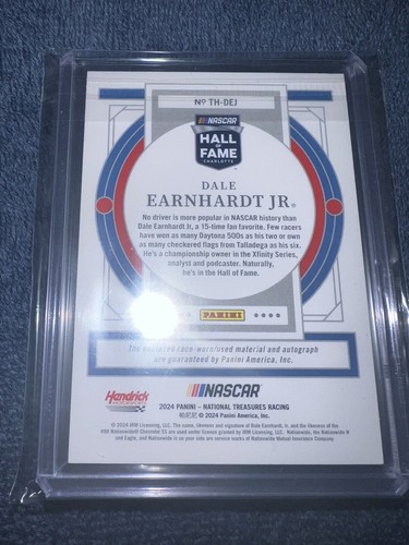 2024 National Treasures Dale Earnhardt,Jr. Auto Treasures Of The Hall 10/49 #TH- - Picture 7 of 8