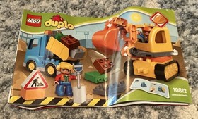 Lego Duplo Truck & Tracked Excavator 10812 Complete w/Box
