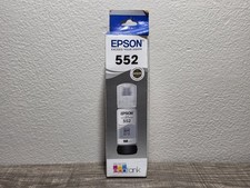 New Sealed Genuine EPSON 552 EcoTank Ink Bottle - Gray - Exp 02/28 ET-8500/8550