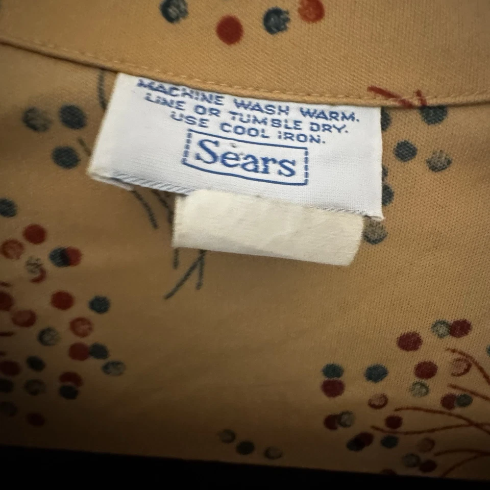 Vintage Sears Floral Women’s Perma-Press Blouse Size 18 - Image 2 of 4