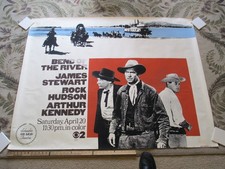 WCBS TV NYC movie poster 1960s BEND OF RIVER James Stewart Rock Hudson western
