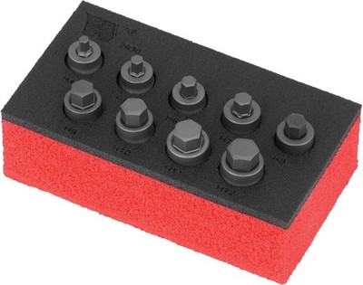 Welzh Werkzeug 9pc Hex Allen Bit Socket Set LOW PROFILE, SHORT, STUBBY, H4-H12