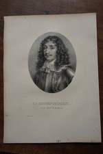 FRANCOIS DE LA ROCHEFOUCAULT DUC ET PAIR DE FRANCE Portrait, lithograph 1821,