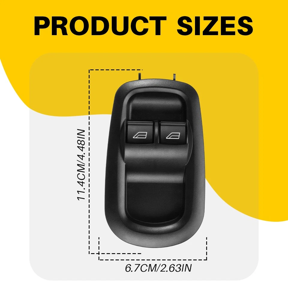 Front Left Power Window Switch DWS2107 For 15-23 Ford Transit-150/250/350 1-10X - Image 3 of 4