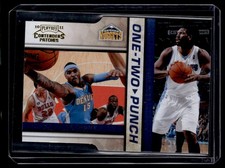 2010-11 Contenders Patches One-Two Punch Die Cuts Gold Carmelo Anthony/Nene