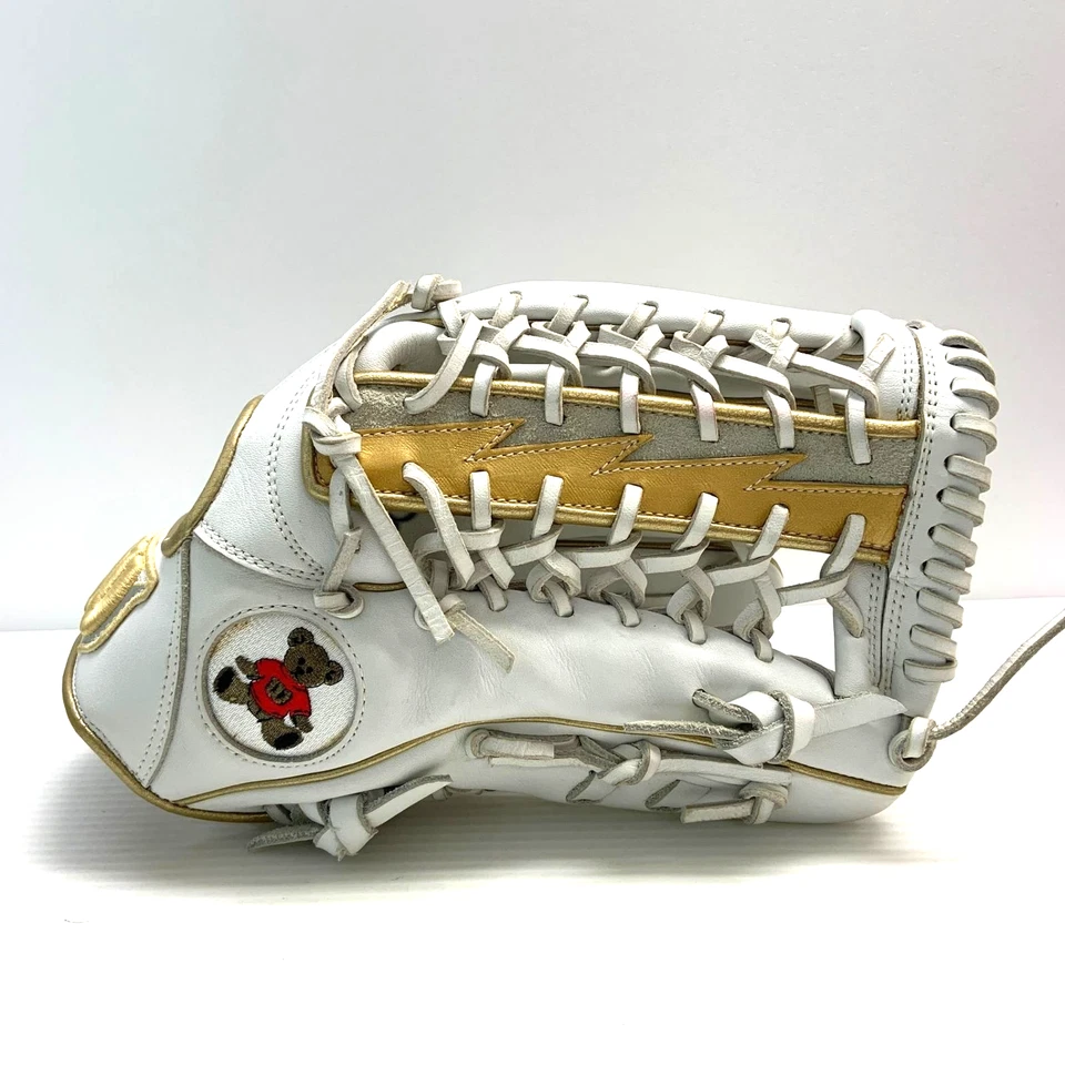 Wilson TEDDY BEAR LOGO Luva de Beisebol Outfielder RHT LH Do JAPÃO Modelos Raros - Imagem 2 de 4