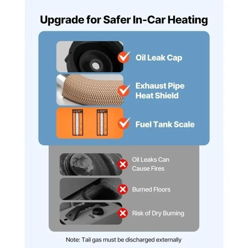 Дизельный воздушный обогреватель 8 кВт, многофункциональный, совместим с постоянным током 12–24 В, пульт дистанционного управления - Изображение 3 из 4