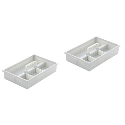 2 Pcs Schreibtischaufbewahrung Schreibtisch-Organizer Aus Kunststoff