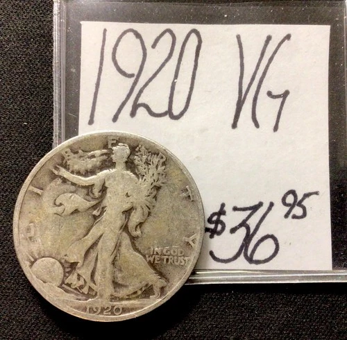 1920 Walking Liberty Silver Half Dollar VG! ENN Coins