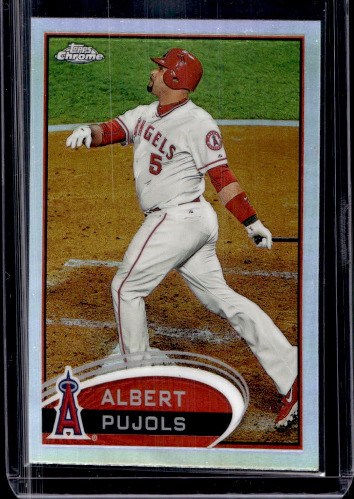 2012 Topps Chrome Albert Pujols Refractor #80 Angels