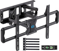 Full-Motion TV Wall Mount for Most 37  75 Inch Tvs up to 100 Lbs, Wall Mount TV B