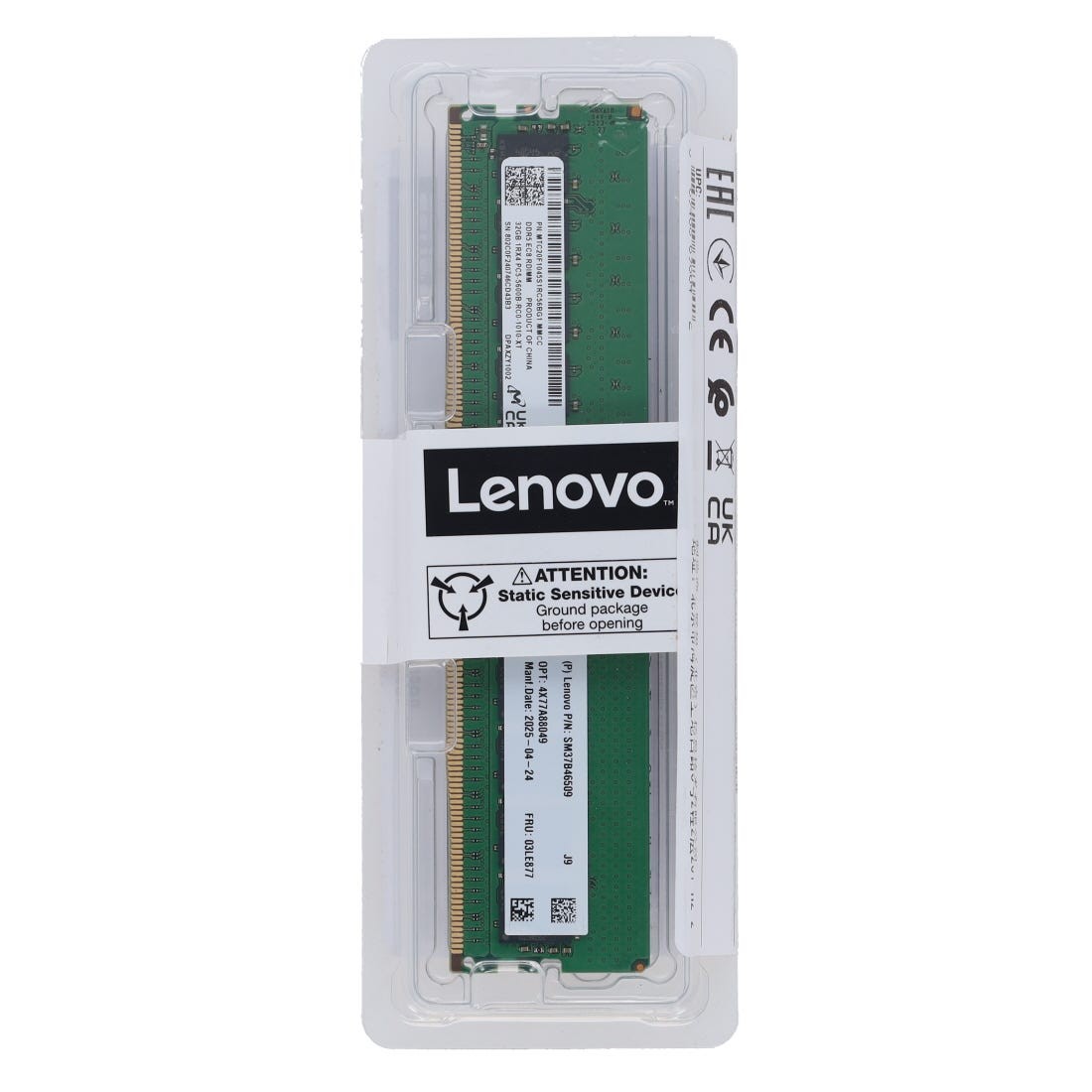 Lenovo 4X77A88049 32GB 1Rx4 PC5-44800B-R (DDR5-5600MHz) RAM - 1yr Wty