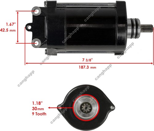Starter Motor 21163-3709 for Kawasaki PWC 1997-2003 Jet Ski 1100 STX 1988-1993 - Afbeelding 2 van 5