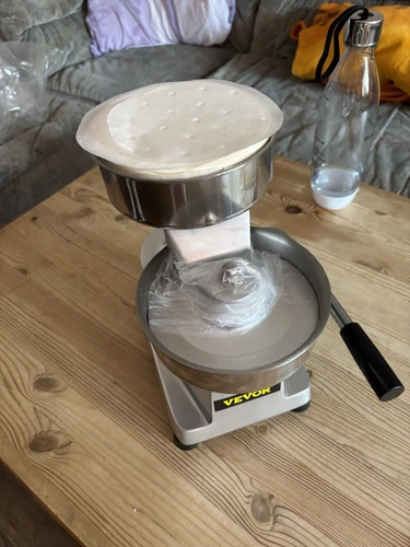 VEVOR Kommerzielle Burgerpresse Hamburgerformer 13cm Pressformmaschine Edelstahl