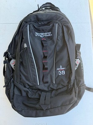 JanSport Odyssey 39L Backpack Black Technical Hiking Daypack Travel Work Laptop