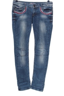 NATTY Röhrenjeans Damen Jeans Gr. DE 38 blau Casual-Look