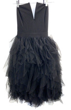 Fashion Nova black tulle dress Whimsygoth Gothprincess Sz large