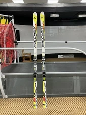 Fischer RC4 SG WC 210 cm Racing Skis W/ Fischer Free flex Z17 Binding USED