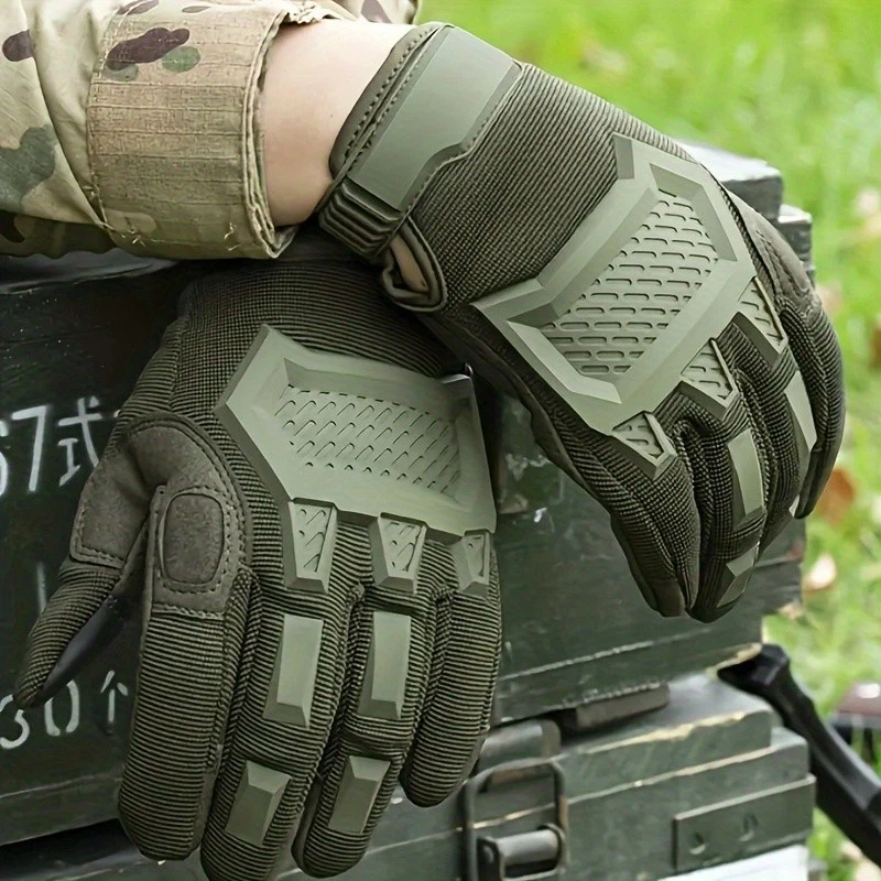 Guantes tácticos - Protección de alta resistencia para uso en exteriores, militares y deportivos Foto 3 de 4