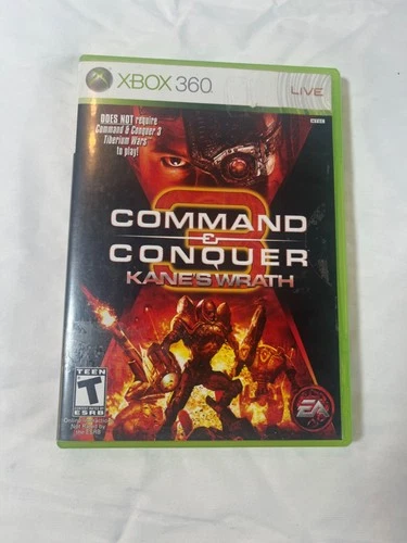 Command & Conquer 3: Kane's Wrath  (Xbox 360, 2008) Complete CIB