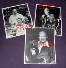 Three Stooges vintg original photos Larry Fine estate 1970s Lot retirement home