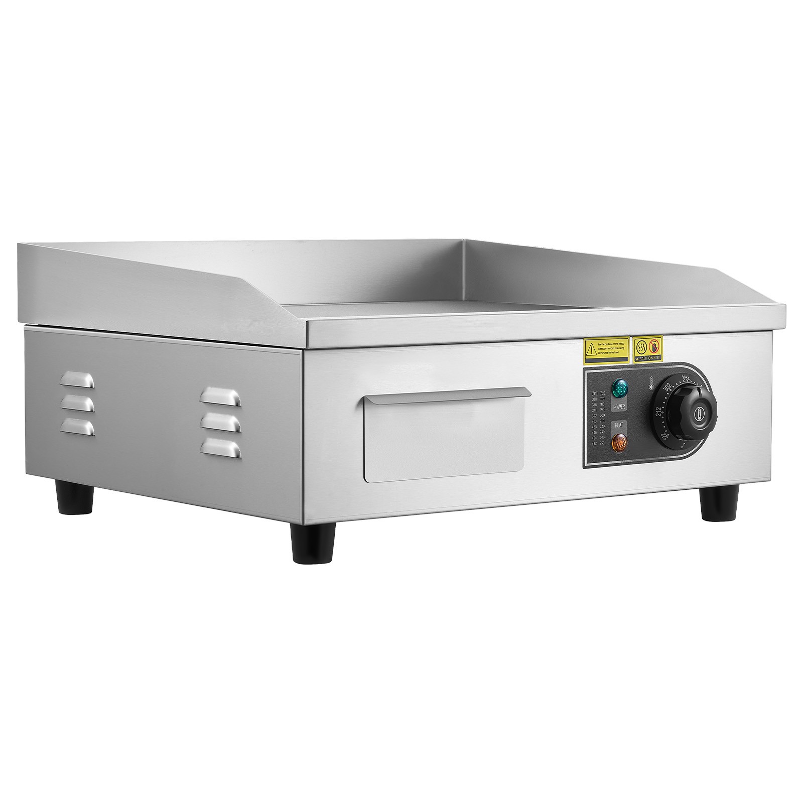 18" Commercial Electric Griddle Stainless Steel Countertop Flat Top Grill