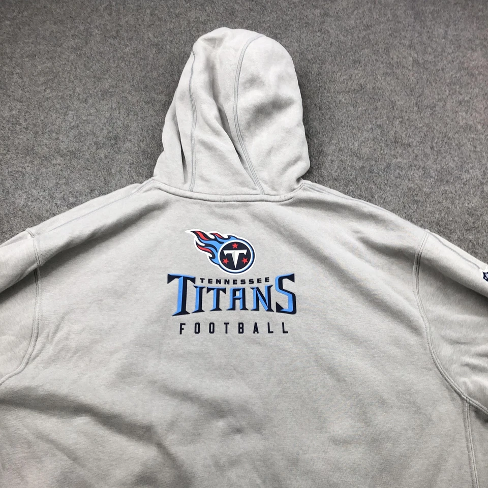 Tennessee Titans Hoodie Mens 2XL Gray NFL Football Nike Pullover Sweatshirt - Image 4 of 4