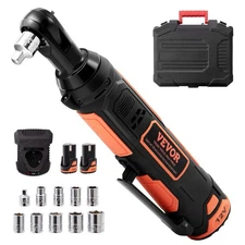 12V 3/8" Cordless Ratchet Wrench 33Ft-lbs Torque Built-in LED Light