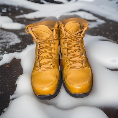 Nike Manoa Leather Brown Hiking Boots Big Kids Size 6y. (Y183)