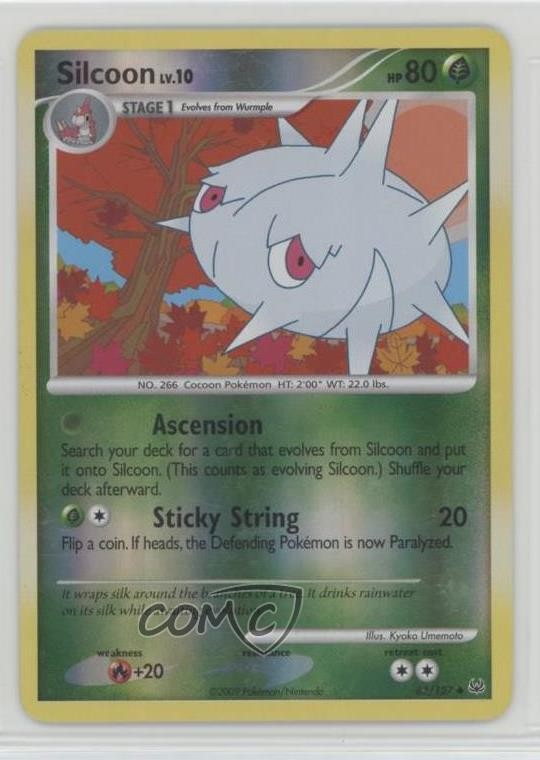 Silcoon Reverse Foil Pokémon Platinum #63 2009