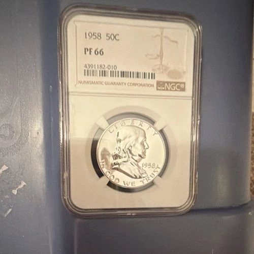 1958 Franklin Half Dollar 50C NGC PF 66 Proof Silver Philadelphia