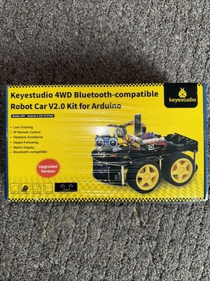 Keyestudio 4WD Bluetooth-Compatible Robot Car V2.0 Kit for Arduino Sealed in Box