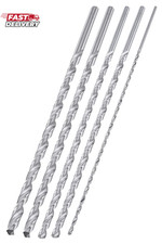 NEIKO 10047A Extra Long Drill Bit Set | 5-Piece | M2 HSS Steel | 12-Inch Length 