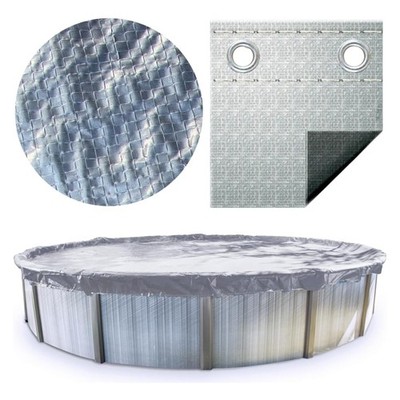 Swimline Hydrotools Silver King Winter Cover for 15 Ft Above Ground Round Pools