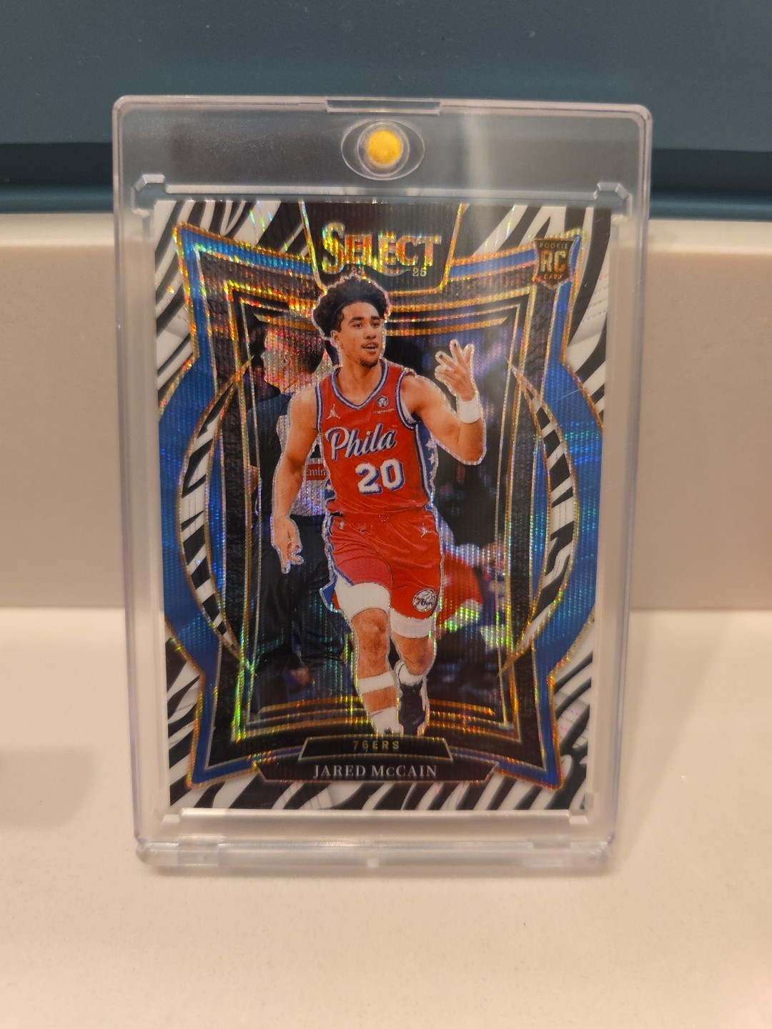 2024-25 Panini Select - Concourse Jared McCain #82 Zebra Prizm (RC)