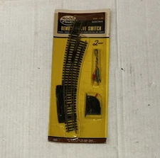 VTG Model Power Right HO Remote Curved Switch 18-22 Radius #81 New Old Stock